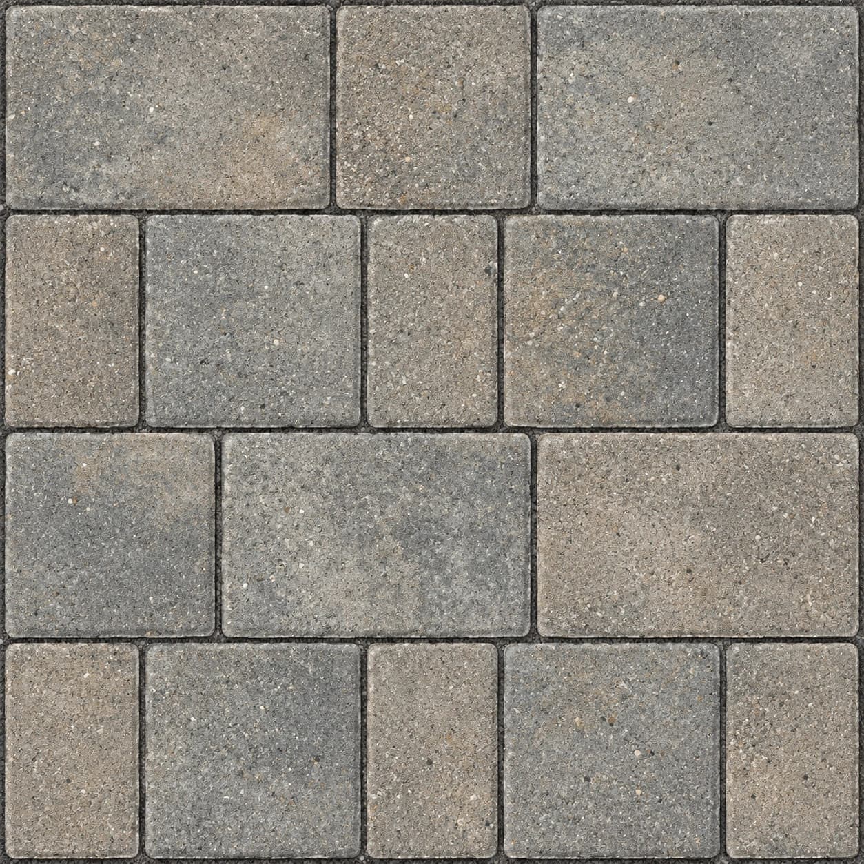 Milano three-piece paver pattern; color shown is a reference