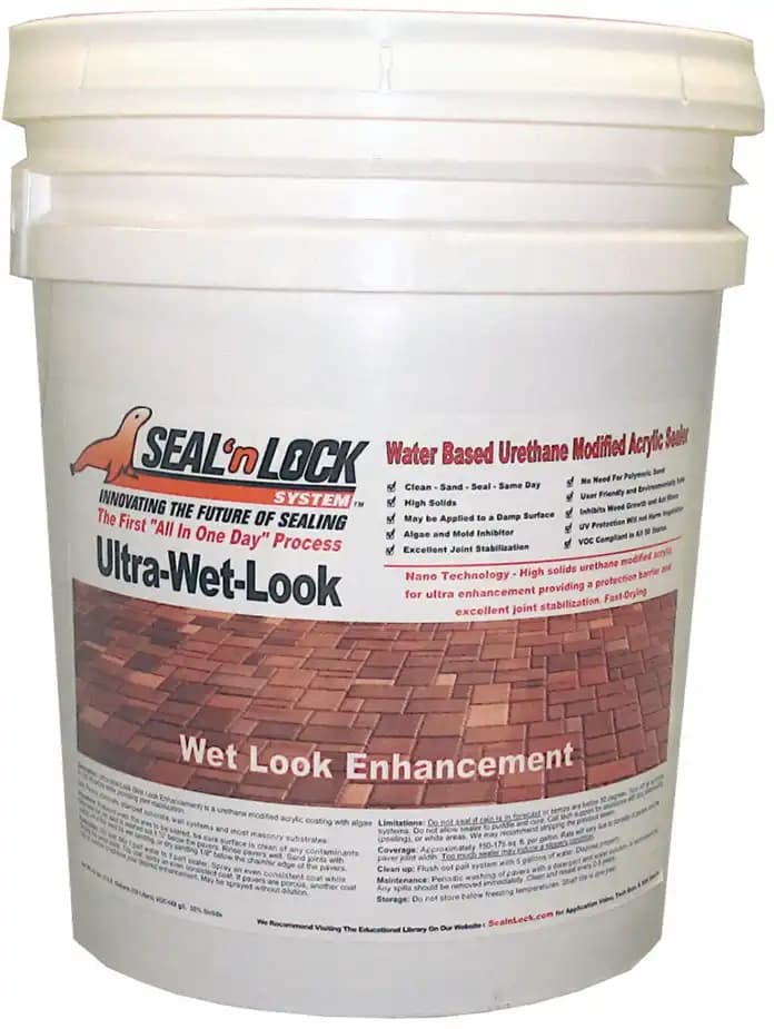 Sellador de adoquines Seal-N-Lock Ultra Wet Look, cubeta de 5 galones